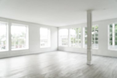 Soyut bulanıklık ve cam pencere boş oda arka plan için defocused