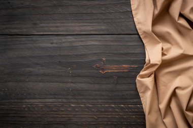 ahşap arka plan - vintage etkisi filtre üzerinde mutfak bezi (peçete)