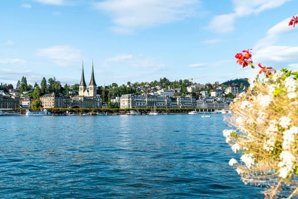 Міський Пейзаж Люцерни Luzern Швейцарії — стокове фото