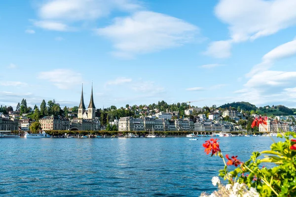 Panoráma Města Lucern Luzern Švýcarsku — Stock fotografie