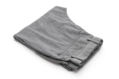 izole üzerinde beyaz arka plan erkek gri pantolon