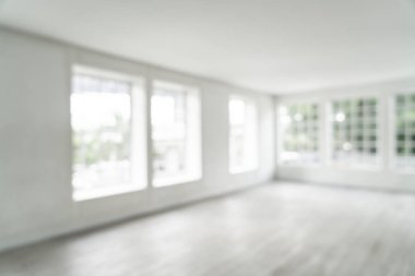 Soyut bulanıklık ve cam pencere boş oda arka plan için defocused