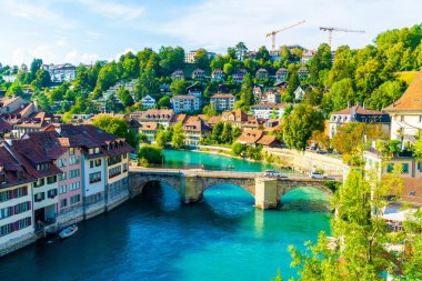 İsviçre 'nin başkenti Bern' de Güzel Mimarlık