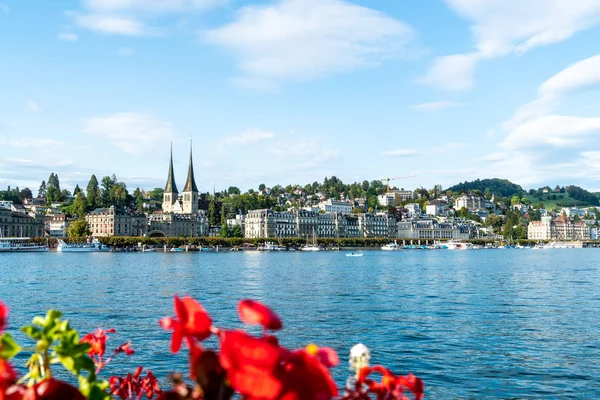 Panoráma Města Lucern Luzern Švýcarsku — Stock fotografie