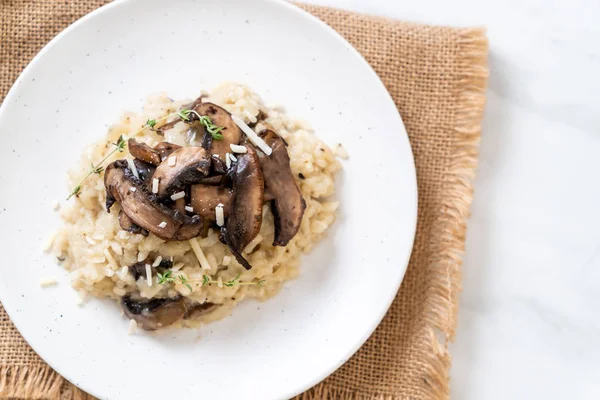 Risotto Maison Aux Champignons Fromage — Photo