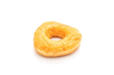 Çörek beyaz arkaplanda izole edildi