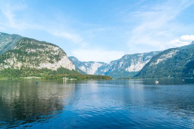 Avusturya Alpleri'nde güzel Hallstatter göl