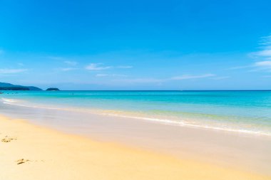 Güzel tropikal plaj ve deniz paradise Island - tatil tatil kavramı