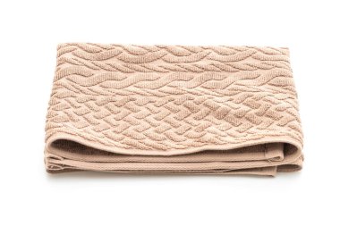 Beyaz arkaplanda izole edilmiş havlu