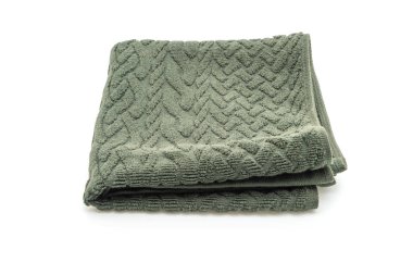 Beyaz arkaplanda izole edilmiş havlu