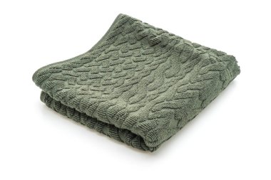 Beyaz arkaplanda izole edilmiş havlu