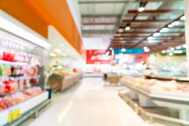Soyut bulanıklık ve arka plan için ufuk içinde süpermarket