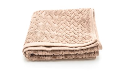 Beyaz arkaplanda izole edilmiş havlu