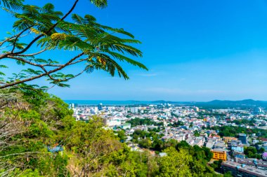 Hill Phuket, Tayland, Phuket şehir manzarası çaldı