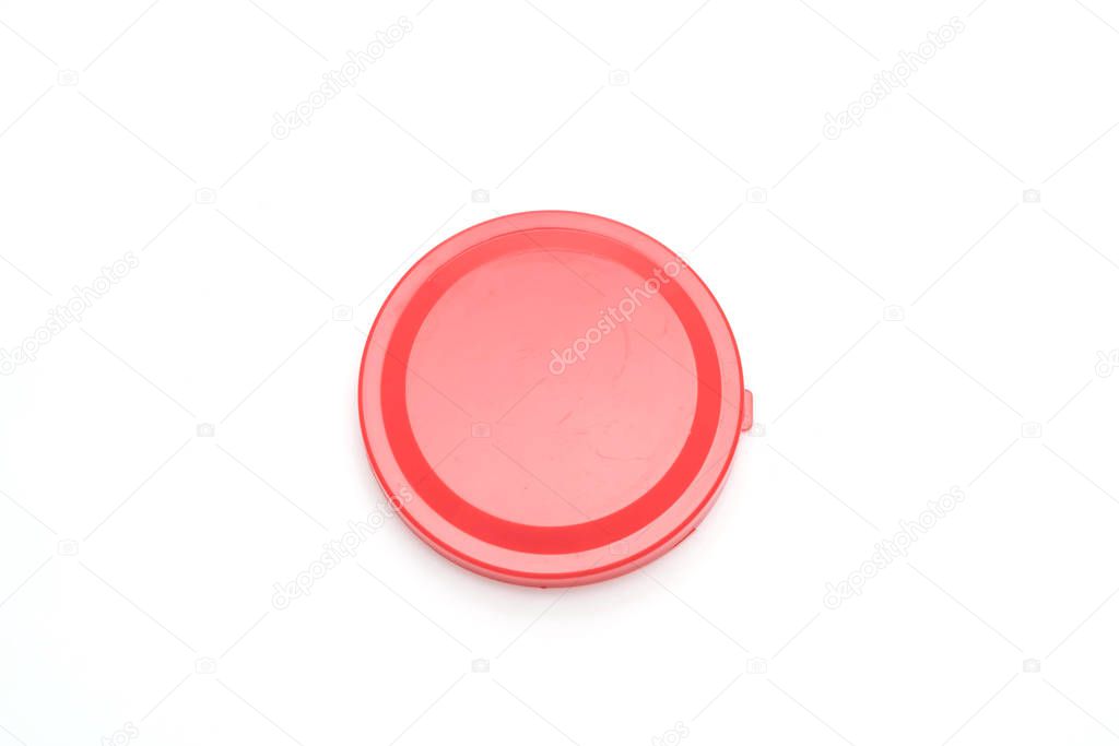 lid of packaging isolated on white background