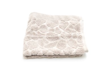 Beyaz arkaplanda izole edilmiş havlu