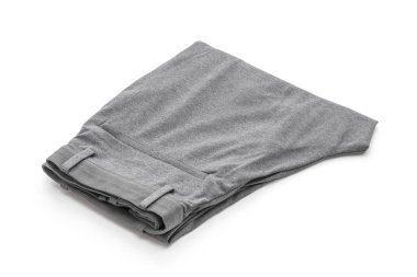 izole üzerinde beyaz arka plan erkek gri pantolon