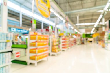 Soyut bulanıklık ve arka plan için ufuk içinde süpermarket