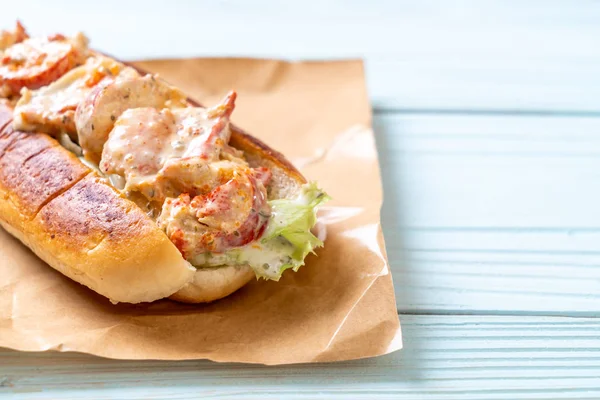 Homemade Lobster Roll Potato Chips — Stock Photo, Image