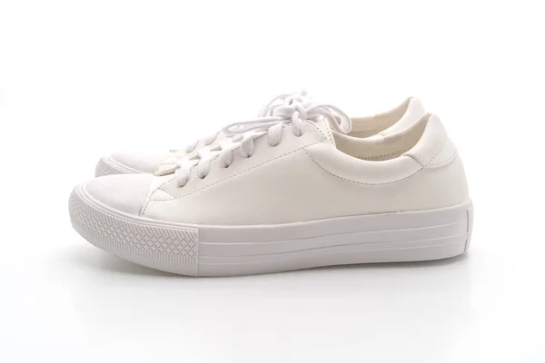 Witte Sneakers Geïsoleerd Witte Achtergrond — Stockfoto