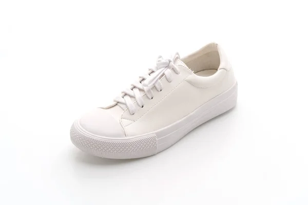 Sneakers Bianche Isolate Sfondo Bianco — Foto Stock
