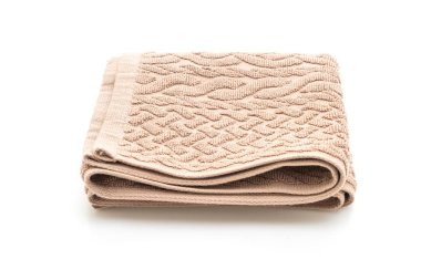 Beyaz arkaplanda izole edilmiş havlu