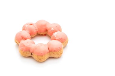 Çörek beyaz arkaplanda izole edildi