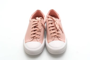 pembe spor ayakkabı ayakkabı izole beyaz arka plan üzerinde