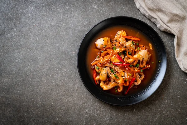 Poulpe Calmar Frit Avec Pâte Épicée Coréenne Osam Bulgogi Style — Photo