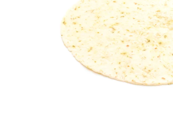 Dough Tortilla Wraps Isolated White Background — Stock Photo, Image