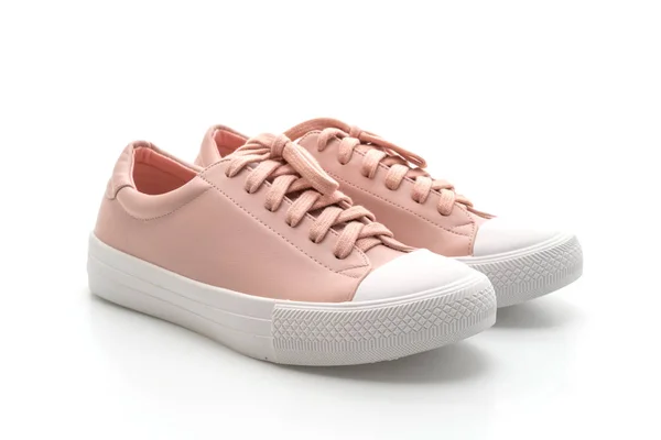 粉红色运动鞋鞋孤立在白色背景 — 图库照片