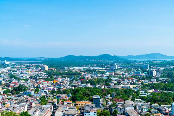 Skyline Van Stad Van Phuket Belde Hill Phuket Thailand — Stockfoto