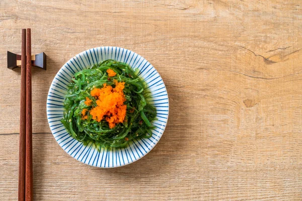 yosun salata karides yumurta - Japon gıda tarzı