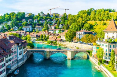 İsviçre 'nin başkenti Bern' de Güzel Mimarlık