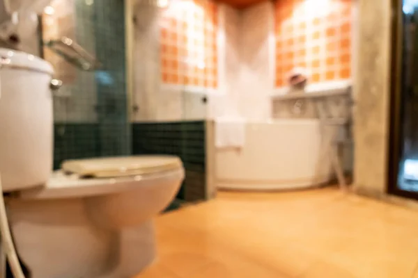 抽象模糊浴室和厕所内部为背景 — 图库照片