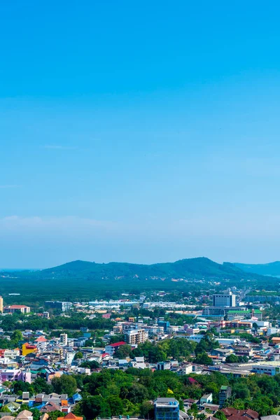 Panorama Města Phuket Zazvonil Hill Phuket Thajsko — Stock fotografie