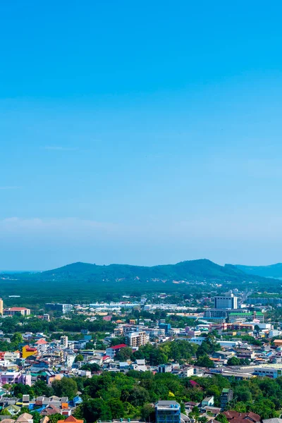 Skyline Van Stad Van Phuket Belde Hill Phuket Thailand — Stockfoto