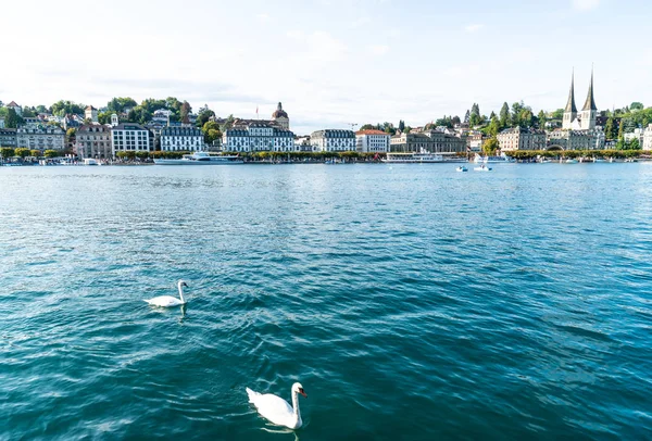 Panoráma Města Lucern Luzern Švýcarsku — Stock fotografie