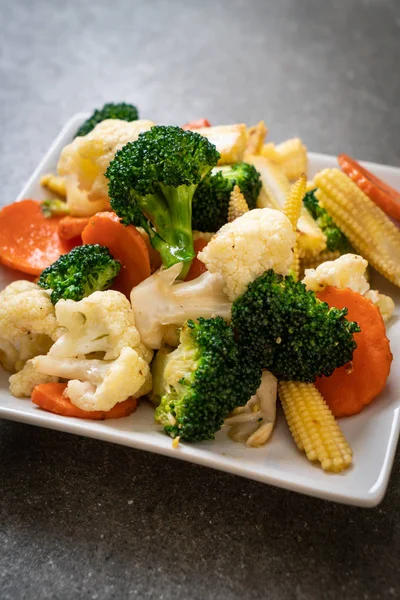 Stir Fried Mix Vegetable Vegan Vegetarian Food Style — Stock Photo, Image