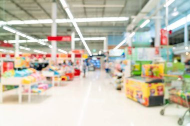 Soyut bulanıklık ve arka plan için ufuk içinde süpermarket