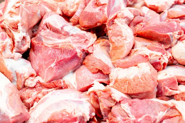 yakın çekim taze domuz ham detay