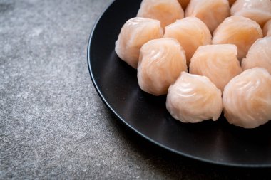 Çin karides pişmiş hamur tatlısı - Asya gıda tarzı