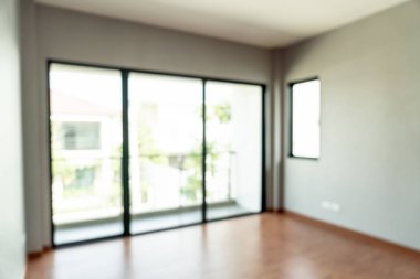 boş oda-pencere ve kapı ev için arka plan bulanıklık