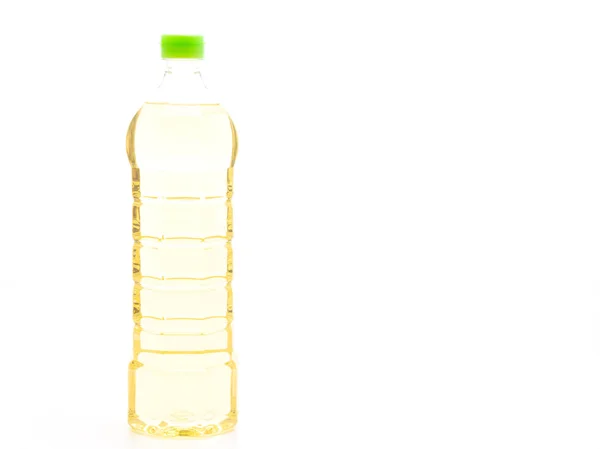 Olie Fles Geïsoleerd Witte Achtergrond — Stockfoto