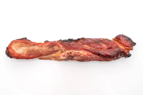 Red Barbecue Roast Pork Isolated White Background — Stock Photo, Image