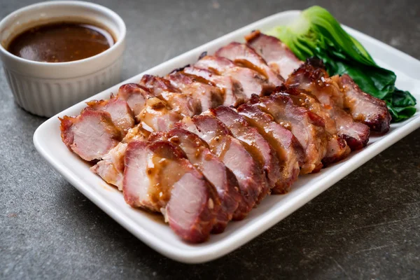 Roast Barbecue Red Pork Sauce — Stock Photo, Image