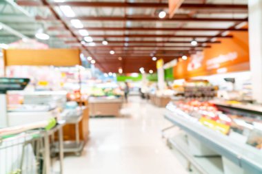 Soyut bulanıklık ve arka plan için ufuk içinde süpermarket