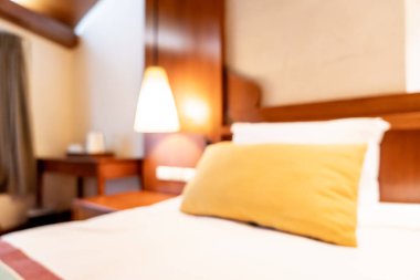 Soyut bulanıklık arka plan için yatak odası iç defocused