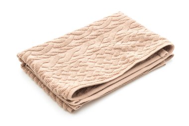 Beyaz arkaplanda izole edilmiş havlu