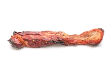 Beyaz arka plan üzerinde izole kırmızı Barbekü domuz rostosu